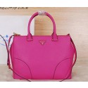 Imitation Prada Grainy Leather Tote Bags BN2830 Rose VS07308