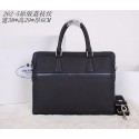 Imitation Prada Original Grainy Leather Briefcase P2625 Black VS01962