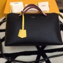 Imitation Top Fendi BY THE WAY Bag Calfskin Leather F55208 Black&Pink&Yellow VS04240