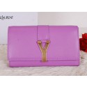 Imitation Yves Saint Laurent Chyc Travel Case Smooth Leather Y7141 Purple VS06459