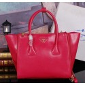 Prada Bright Leather Tote Bag BN2619 Rose VS04450