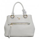 PRADA Echt Leder Tasche Handbag BN2793 Vitello Daino in White Original Clafskin Leather XZ VS06090