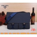 Prada Grainy Leather Messenger Bag VA0768 Royal VS04251