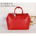 Prada Original Leather Tote Bag BR5071 Red VS08540