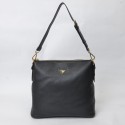 Prada Shoulder Hobo Bag BR5088 in Black Original Clafskin Leather XZ VS06421