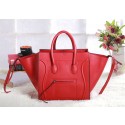 Replica Celine Luggage Phantom Square Tote Bag 3341 in Red Clemence Leather VS00778