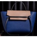 Replica Celine Small Belt Bag Original Leather CLT3346S Blue&Apricot VS00058