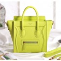 Sale 1:1 Celine Nao Luggage 3309 in Apple Yellow Original Leather VS01856