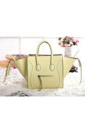 Celine Luggage Phantom Square Tote Bag 3341 in Cream Yellow VS06389