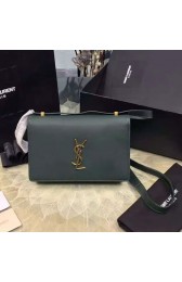 Cheap Saint Laurent Dylan Green Calfskin Cross-body Bag 377827 VS05718