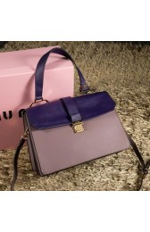 Hot miu miu Madras Goat Leather Top Handle Bag RN1108 Violet&Lavender VS05835
